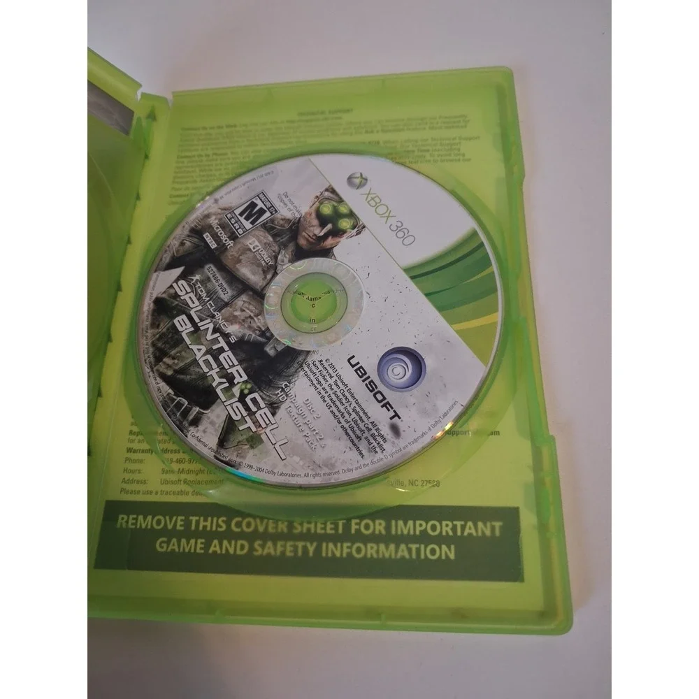 Tom Clancys Splinter Cell Blacklist Xbox 360 Discs Complete